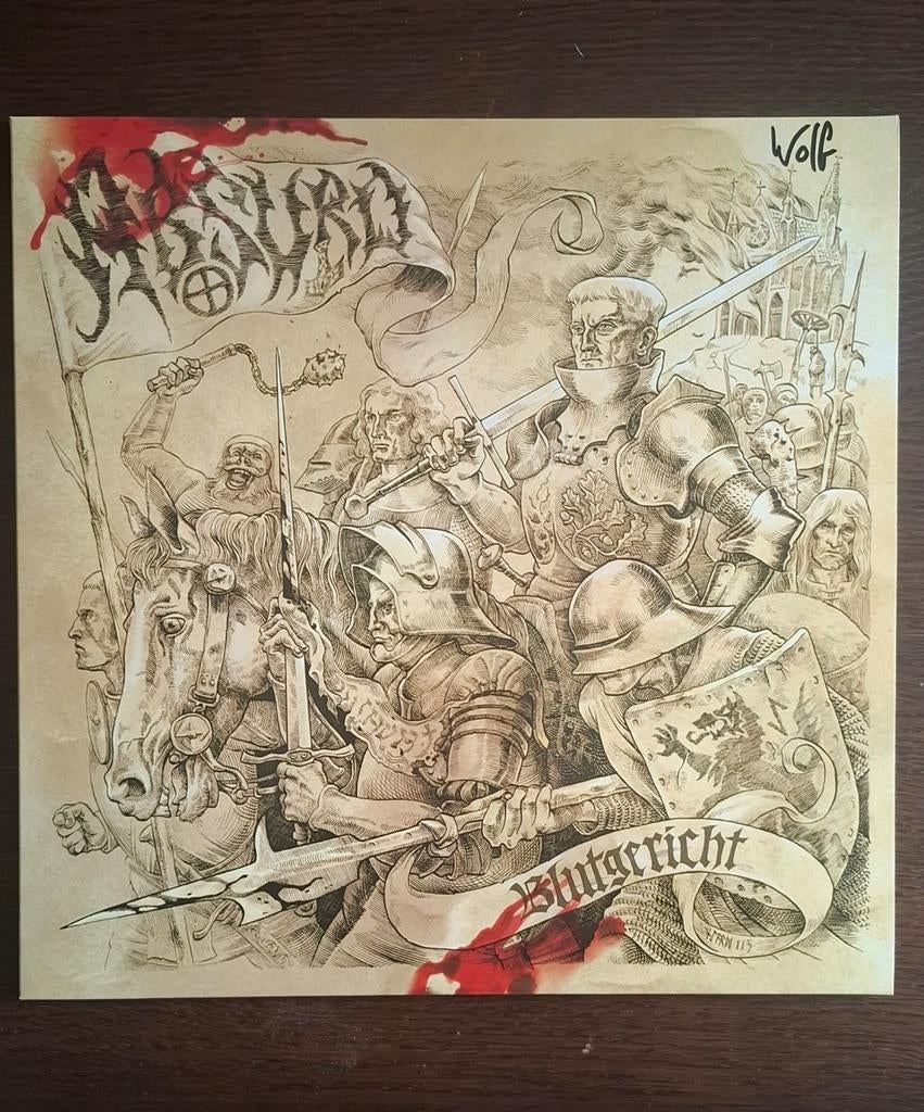 Absurd - Blutgericht LP picture vinyl gesigneerd door Wolf, Ophalen of Verzenden, Zo goed als nieuw