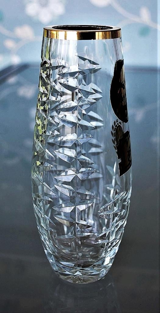 " Lenin 100 jaar " Kristallen Vaas in Perfecte staat ! 1970, Ophalen of Verzenden