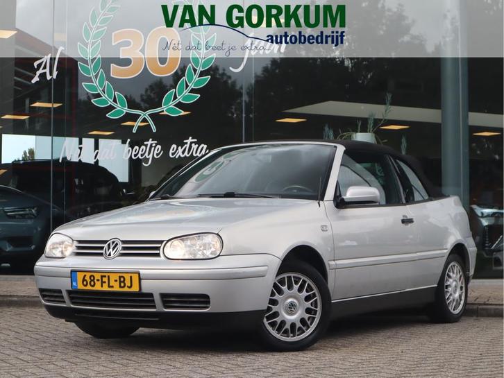 Volkswagen Golf Cabriolet 2.0 Highline / Airco / Nieuwe Kap, Auto's, Oldtimers, Bedrijf, Te koop, Airbags, Airconditioning, Alarm