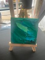 Handmade textured  artwork inspired by deep ocean waves., Ophalen of Verzenden, Zo goed als nieuw