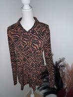 Leuke travel stof blouse maat L van Perla Nera Zgan!, Perla Nera, Zwart, Maat 42/44 (L), Ophalen of Verzenden