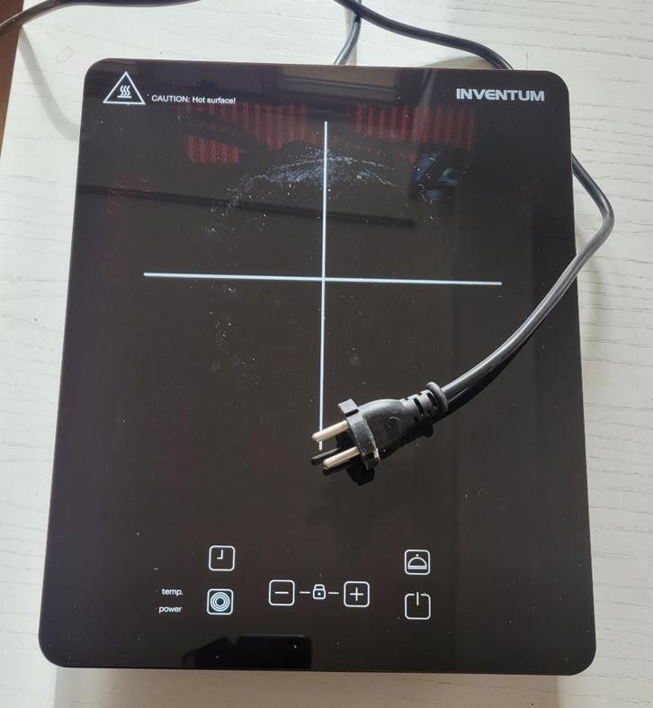Inventum inductiekookplaat, Witgoed en Apparatuur, Kookplaten, Zo goed als nieuw, Vrijstaand, Inductie, 3 kookzones of minder