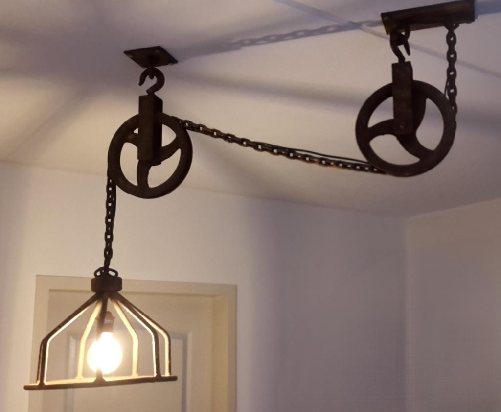 Plafondlamp industrieel, Huis en Inrichting, Lampen | Hanglampen, Ophalen, Gebruikt, Industrieel, Metaal