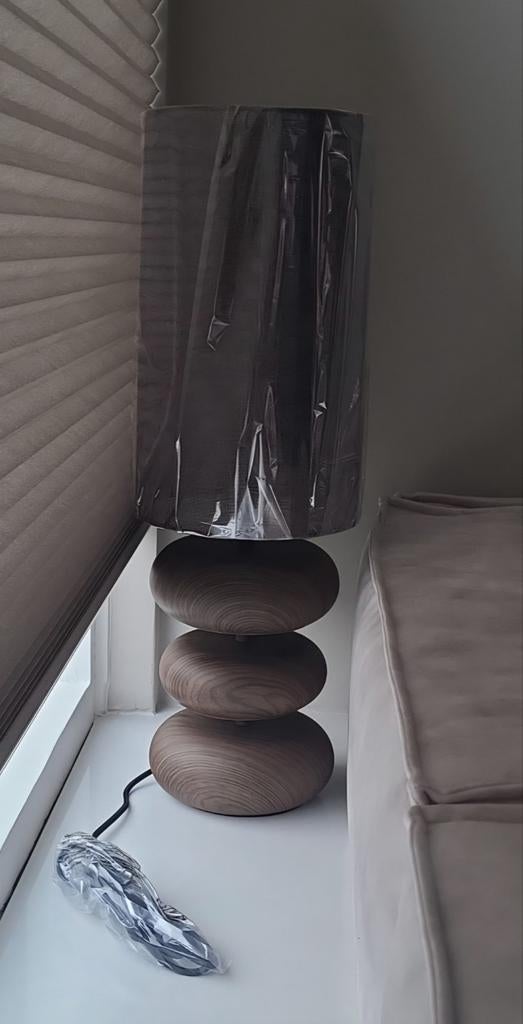 Light & Living Tafellamp Danialo Bruin - E27 - 68 cm hoog, Huis en Inrichting, Lampen | Tafellampen, Ophalen, 50 tot 75 cm, Nieuw