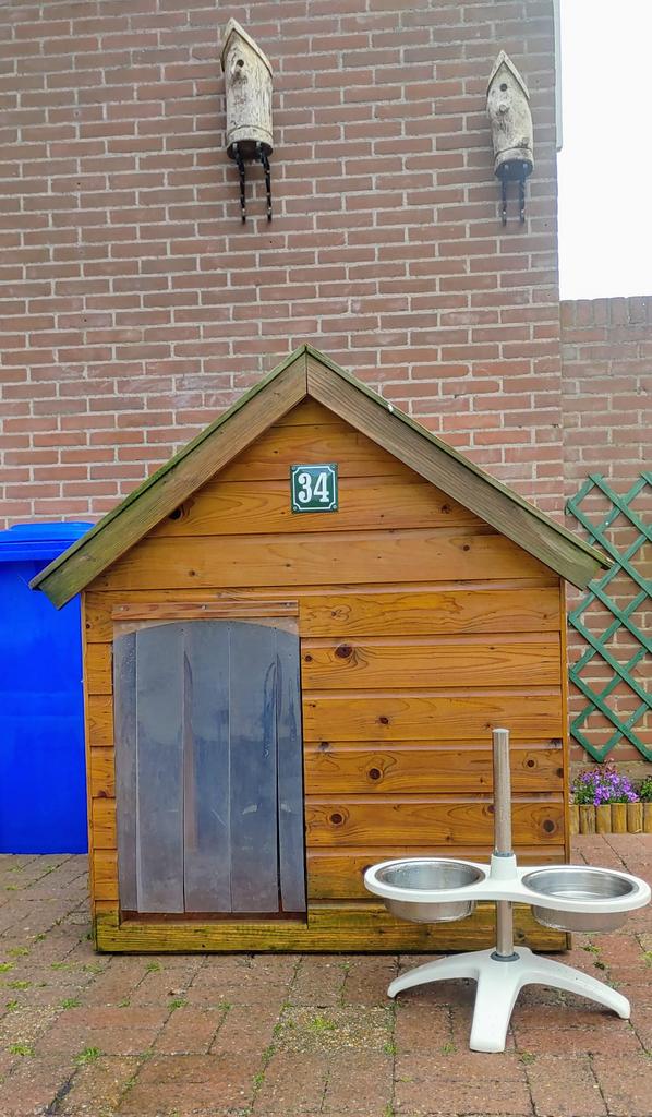 XXL houten hondenhok in prima staat!, Dieren en Toebehoren, Hondenhokken, Ophalen, 110 cm of meer, 100 cm of meer, Hondenhok