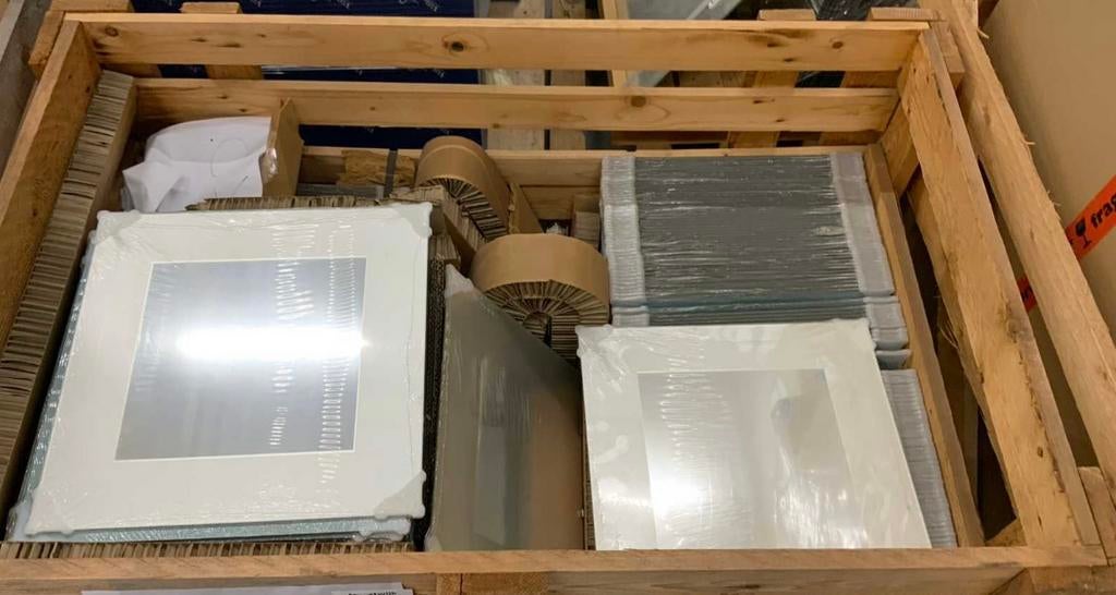 pallet spiegels merk plieger 40 x 40 cm nieuw, Minder dan 50 cm, Nieuw, Ophalen of Verzenden, Minder dan 100 cm