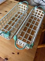 Decoratieve ijzeren balkon/planten manden (set van 2), Gebruikt, Minder dan 30 cm, Balkon, Minder dan 60 cm