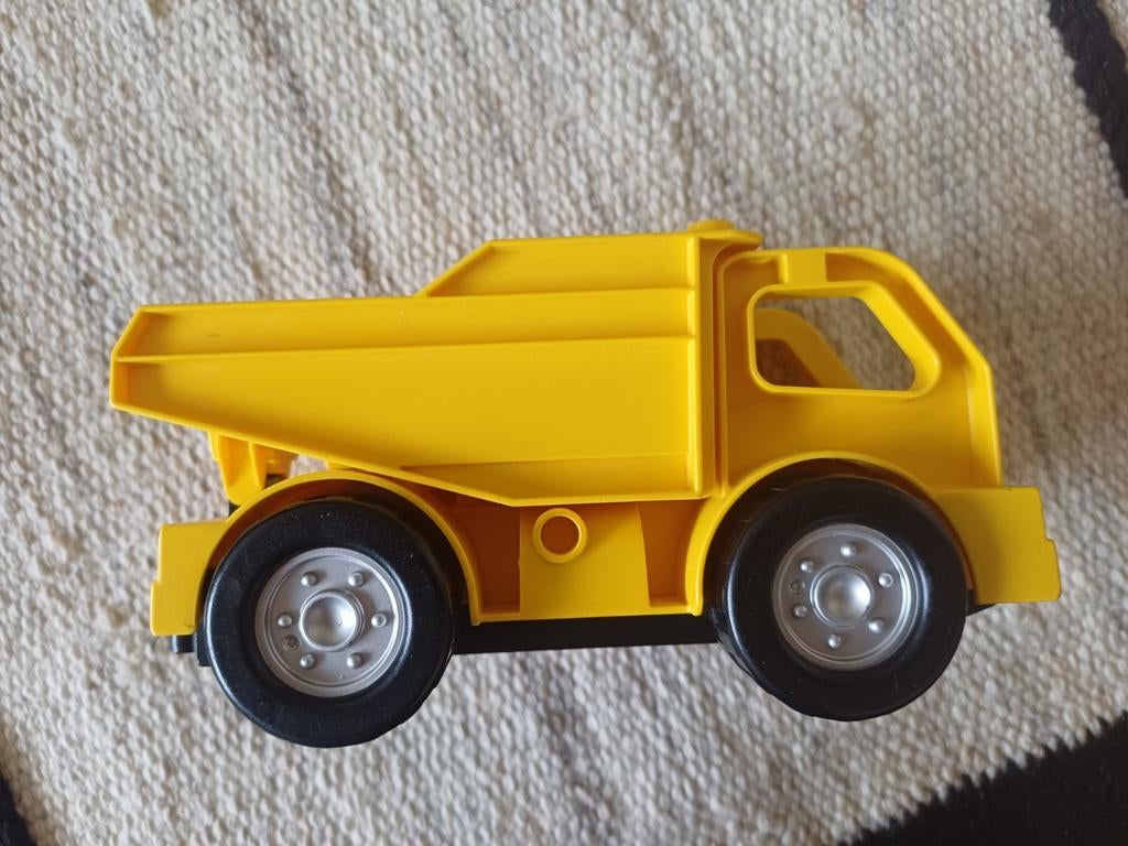 Duplo vrachtwagen met laadbak en duplo graafmachine, Ophalen of Verzenden, Gebruikt, Complete set, Duplo
