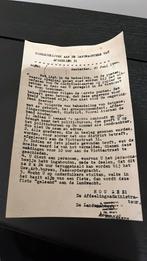 Landwacht document., Verzamelen, Ophalen of Verzenden