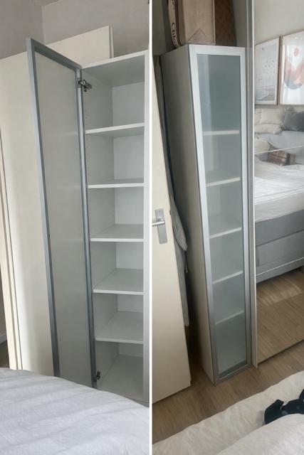 Smalle kast, Ophalen, Met plank(en), Gebruikt, 50 tot 100 cm
