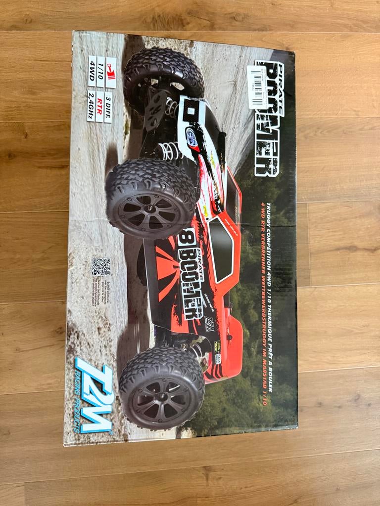 T2M Pirate Boomer Nitro RC auto, Ophalen, Auto offroad, Zo goed als nieuw, Schaal 1:10