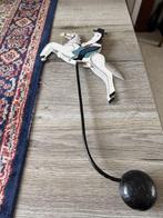 Metalen Ruiter op Paard. Balancerend Speelgoed. FC826BEN, Ophalen of Verzenden