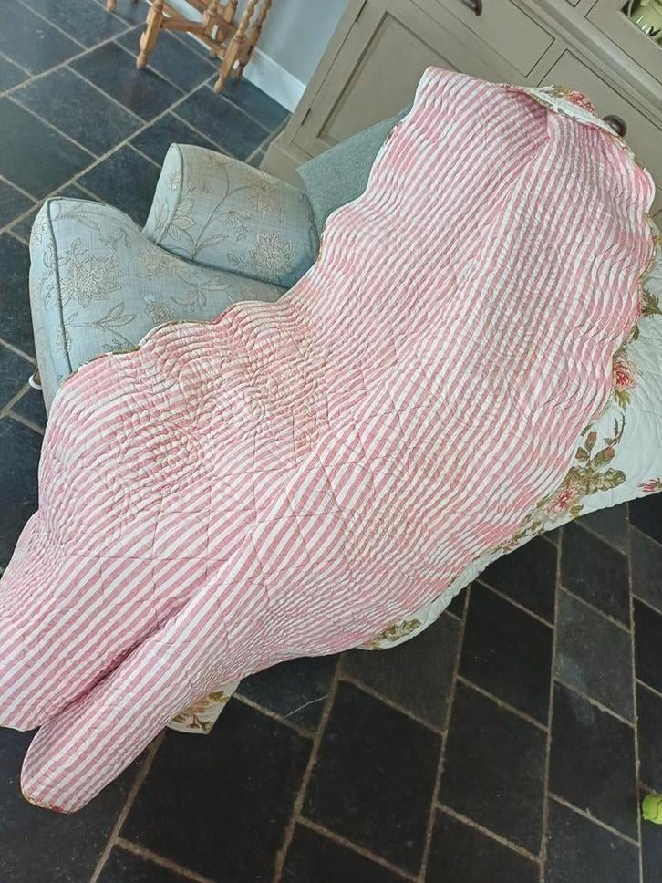 Brocante Sprei, Ophalen of Verzenden, Zo goed als nieuw, Eenpersoons, Overige typen