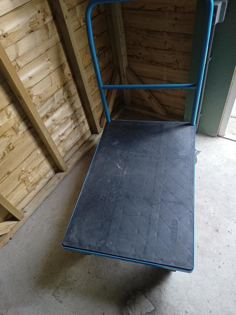 Zware transportkar met zwenkwielen - Afmetingen zie foto's, Doe-het-zelf en Verbouw, Transportwagens, 100 liter of meer, Ophalen