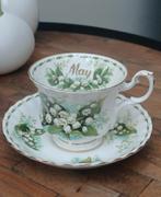 Royal Albert Vintage Mok en Schotel - Maand Mei Lelietjes, Ophalen