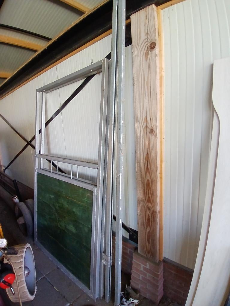 Staldeuren 4 stuks, 1.30 x 2.20, Ophalen, Gebruikt, Binnendeur, 120 cm of meer