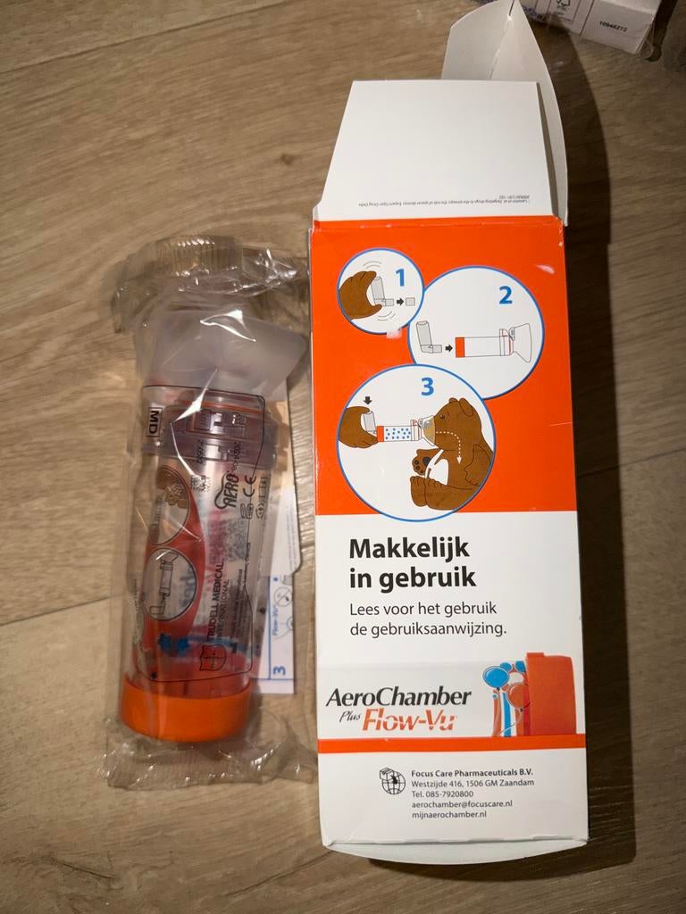 Aero Chamber Plus Flow-Vu baby 0-18 maanden met masker, Ophalen of Verzenden, Nieuw
