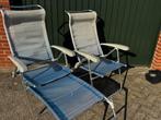 Dukdalf lichtgewicht campingstoelen (1 met voetensteun), Ophalen, Gebruikt, Campingstoel