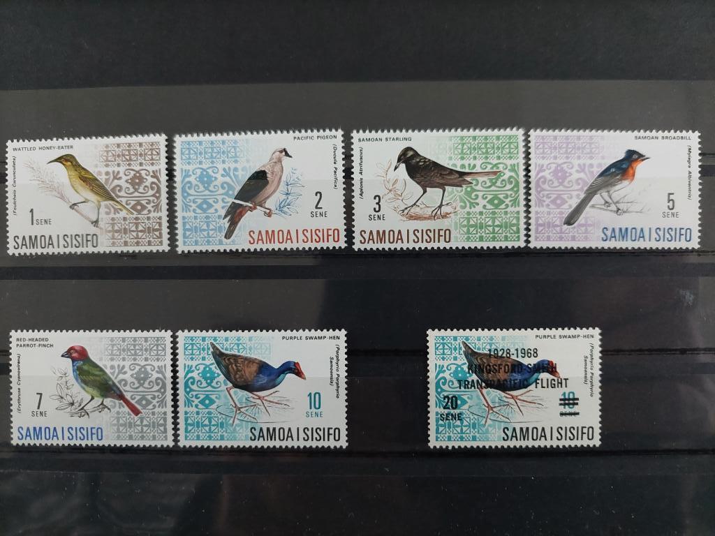 Samoa Engelse koloniën vogels pfr/pl, Ophalen of Verzenden, Postfris