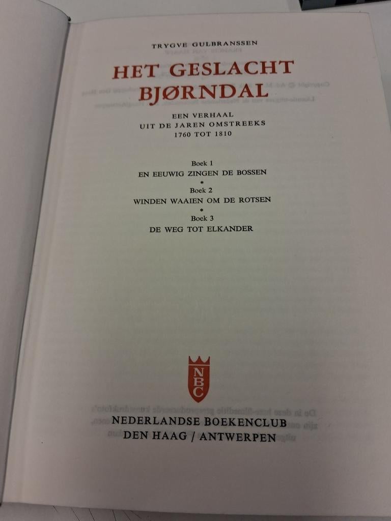 Het Geslacht Bjørndal -Trygve Gulbranssen (Nederlandse Boek, Boeken, Romans, Gelezen, Nederland, Ophalen of Verzenden