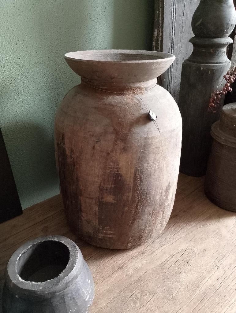 Hoffz kruik XL, Hout, Ophalen of Verzenden, Bruin, Landelijk