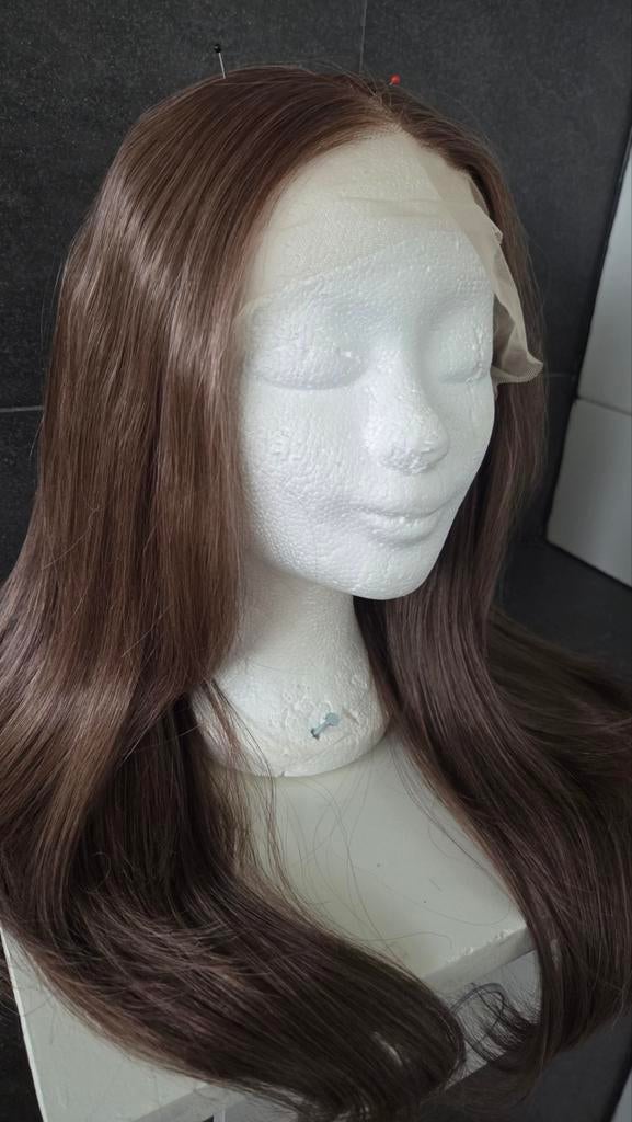 Nieuwe lace wig   bruin ., Sieraden, Tassen en Uiterlijk, Uiterlijk | Haarverzorging, Ophalen, Nieuw, Pruik of Haarverlenging