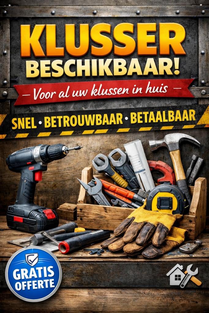 Klusser, Ophalen of Verzenden