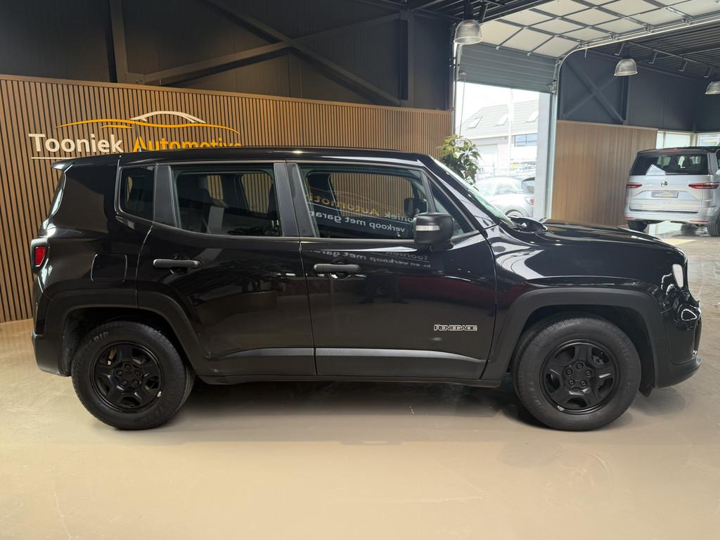 Jeep Renegade 1.0T Sport Airco El. Ramen (bj 2020), Auto's, Voorwielaandrijving, 15 km/l, Start-stop-systeem, Zwart