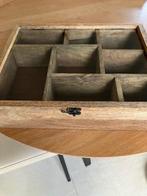 Vitrine kastje/verzameldoos (2 beschikbaar), Ophalen, Minder dan 50 cm, Teakhout, Nieuw