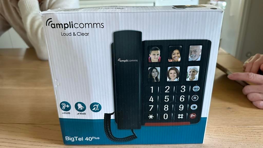 Dementie telefoon met fotos, Telecommunicatie, Vaste telefoons | Niet Draadloos, Ophalen of Verzenden, Zo goed als nieuw