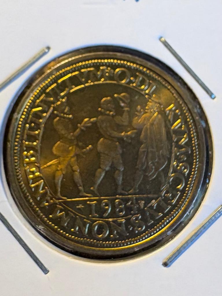 Penning moord willem van oranje, Ophalen of Verzenden, Overige materialen, Nederland
