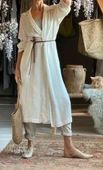 Raquel Allegra prachtige blouse jurk rayon ribje vib 36 38, Ophalen of Verzenden, Zo goed als nieuw, Maat 36 (S), Wit