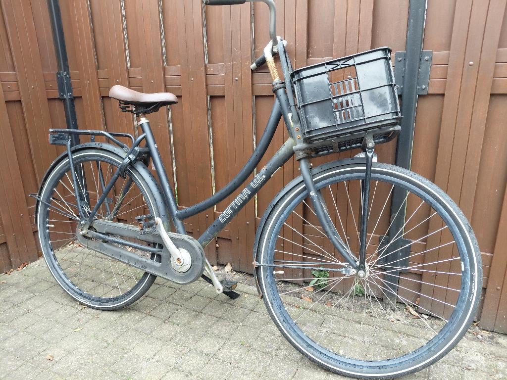 Cortina damesfiets 28 inch, Fietsen en Brommers, Fietsen | Dames | Damesfietsen, Terugtraprem, Gebruikt, 50 tot 53 cm, Ophalen