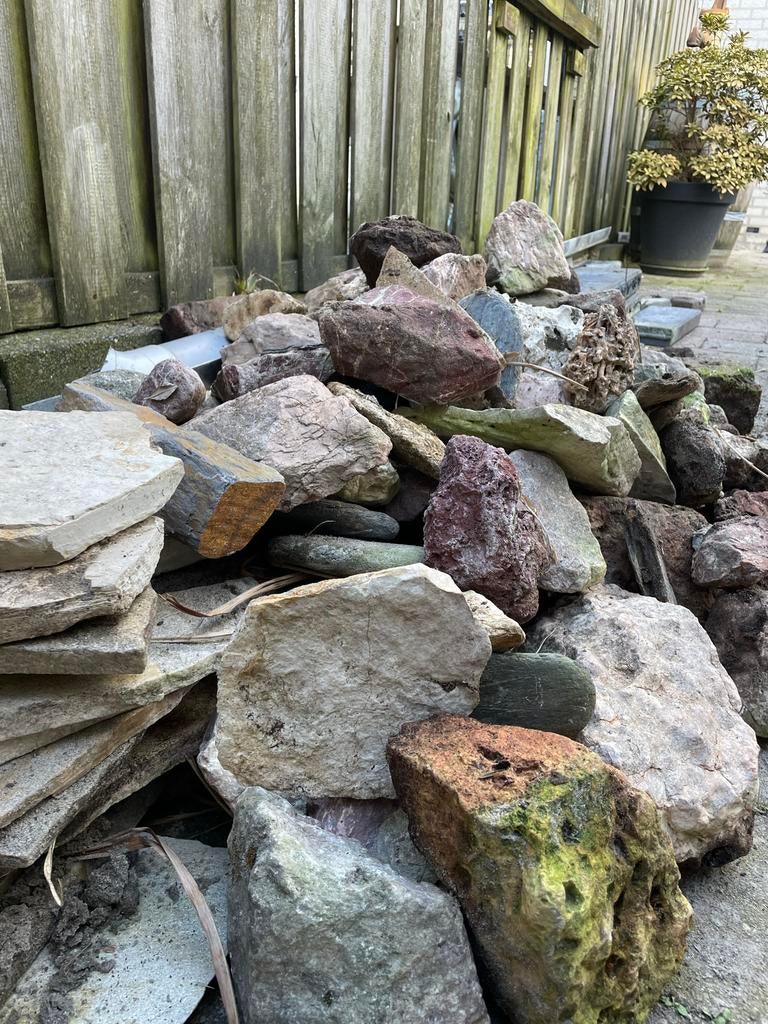 Decoratiestenen, vijverstenen en decoratietegels, Tuin en Terras, Ophalen, Gebruikt, Multi, Kei
