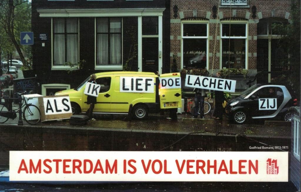 Amsterdam is vol verhalen., Ophalen of Verzenden, Zo goed als nieuw
