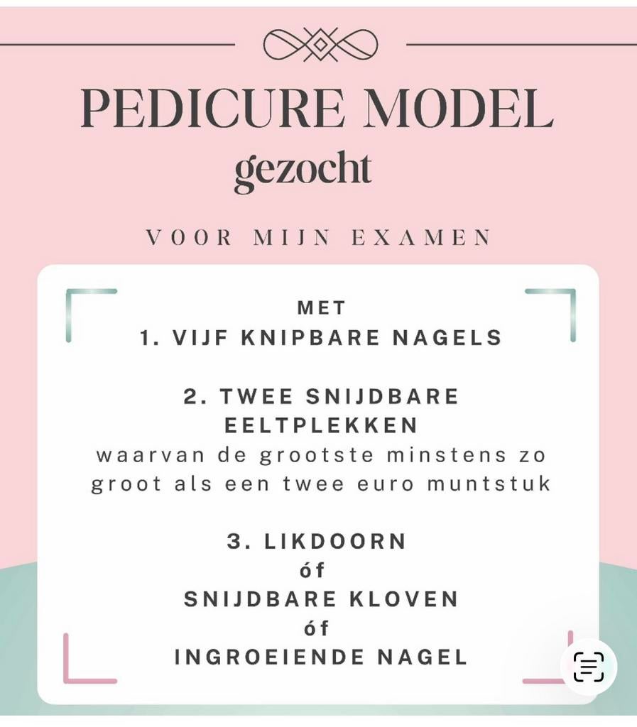 Examen model pediucre, Vacatures, Vacatures | Modellen
