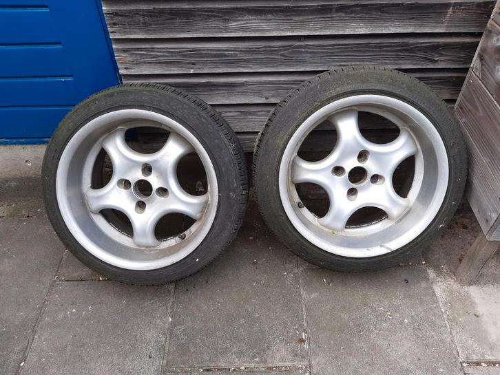 16inch brock b2 cup velgen met band (4x100), Auto-onderdelen, Banden en Velgen, Banden en Velgen, Zomerbanden, 16 inch, 195 mm