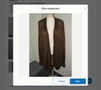 Costes c-reb lurex knit card halflang harig vest maat XS-S, Bruin, Ophalen of Verzenden, Zo goed als nieuw, Costes