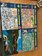 Vier puzzels 3x van Haasteren +1xgewoon allemaal 1000stukjes, Ophalen, 500 t/m 1500 stukjes, Zo goed als nieuw