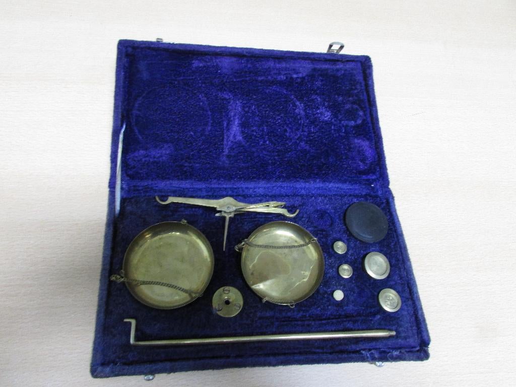 Antieke reis goud/opium balans., Ophalen of Verzenden