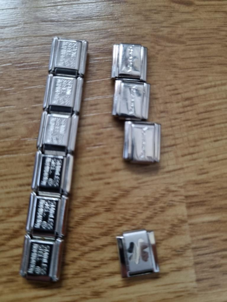 Nomination Zilverkleurige bedels, 10 stuks, Overige merken, Overige materialen, Nieuw, Ophalen of Verzenden