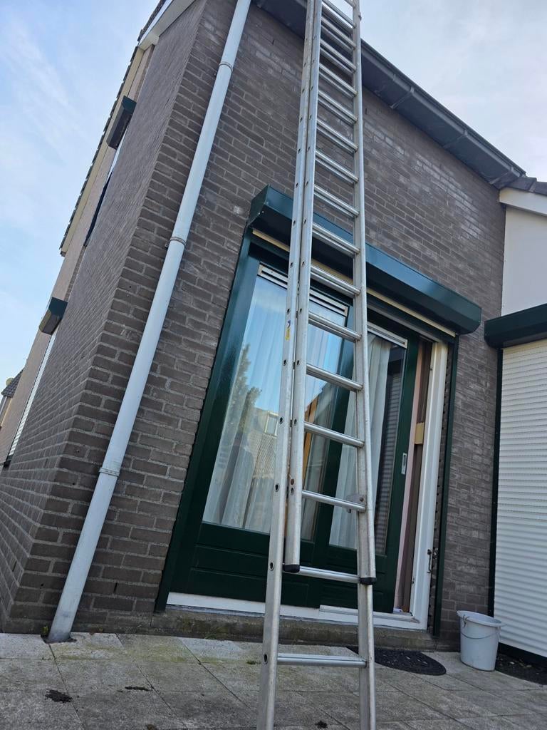 2-delige aluminium ladder 2x16 sporten - Gerritsen, Ophalen of Verzenden