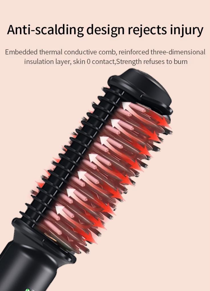 Natuurlijke Draadloze Styling Brush, Ophalen of Verzenden, Zo goed als nieuw, Krultang of Stijltang