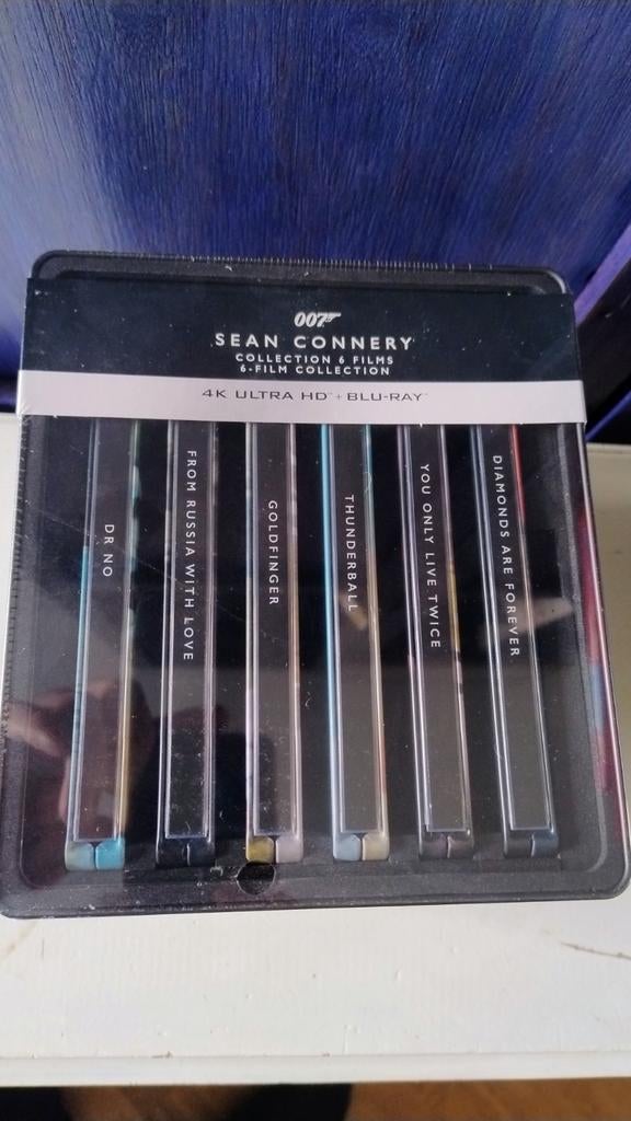 Sean Connery 4k bluray steelbook box set, Ophalen of Verzenden, Nieuw in verpakking, Actie