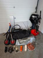 Mercury 9.9 pk 4 Takt Kortstaart en opblaasbare rubberboot, Ophalen, 5 tot 10 pk, Viertaktmotor, Zo goed als nieuw