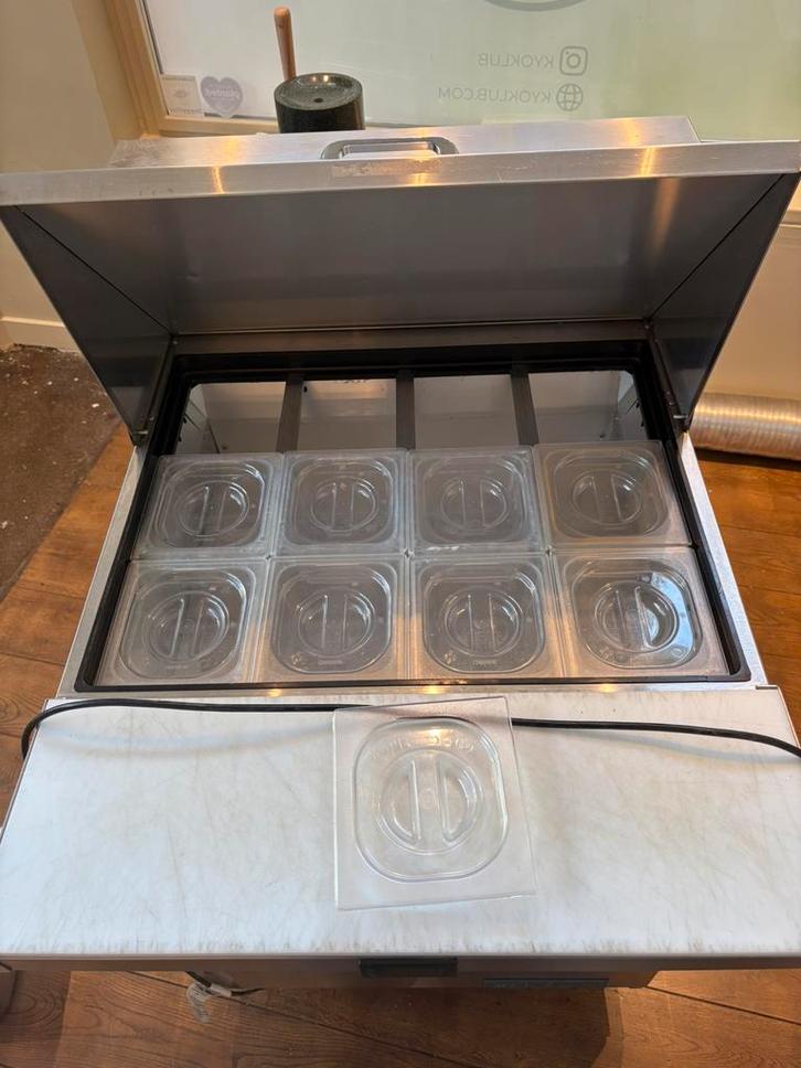 True gekoelde saladière / koelwerkbank, Witgoed en Apparatuur, Koelkasten en IJskasten, Gebruikt, Zonder vriesvak, 150 tot 200 liter