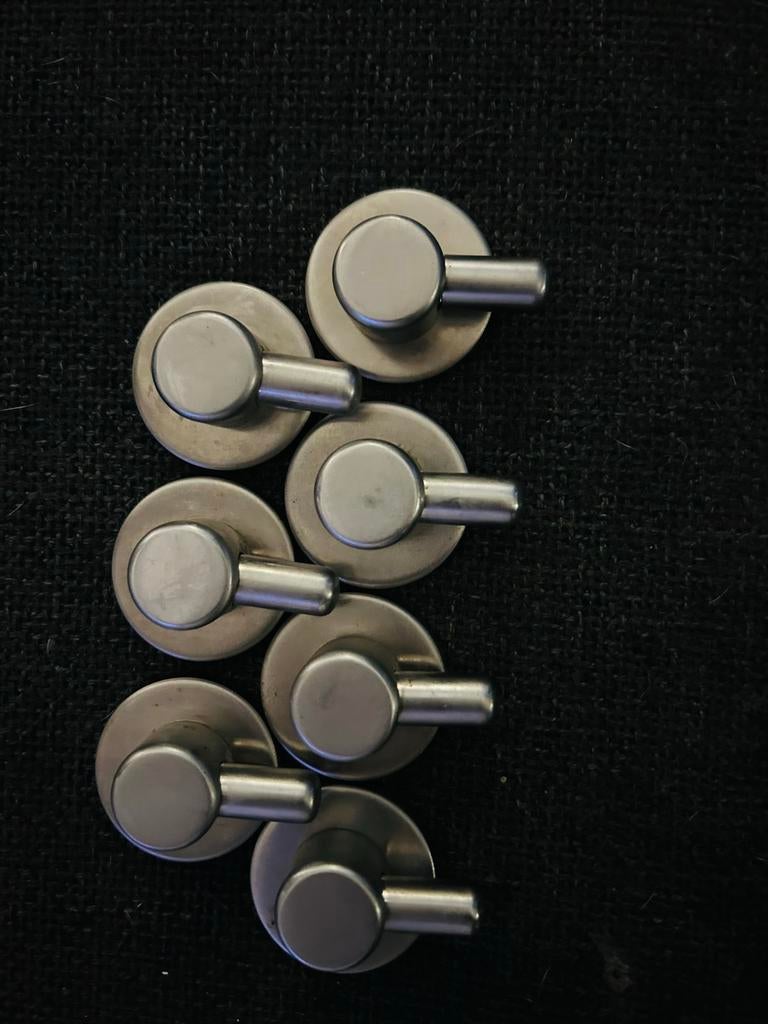 4 Originele SMEG RVS Fornuis Knoppen - Set, Witgoed en Apparatuur, Onderdelen en Toebehoren, Ophalen of Verzenden, Gebruikt