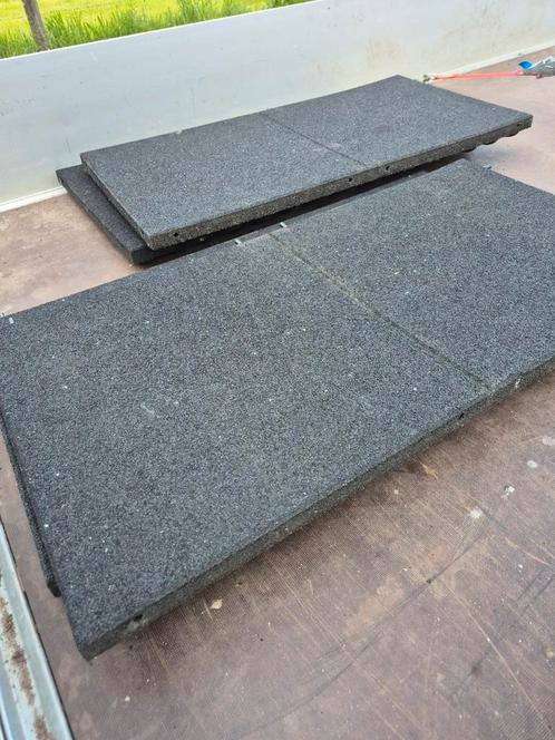Resupal rubbertegels 50x100x5cm, Tuin en Terras, Tegels en Klinkers, Zo goed als nieuw, Terrastegels, 10 m² of meer, Ophalen