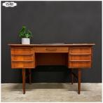 Vintage teak houten bureau - Stand alone - Deens design, Ophalen, Gebruikt, NB, Bureau