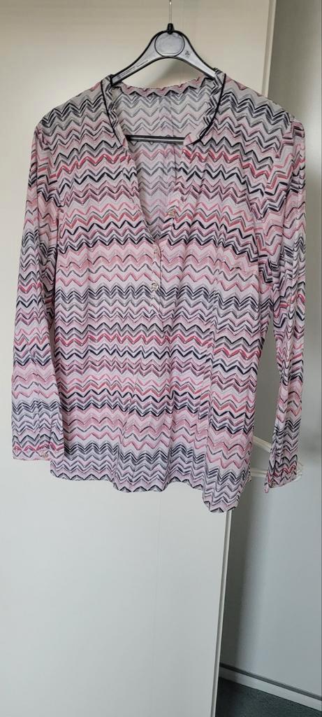 Gerry Weber blouse, maat 42, Kleding | Dames, Blouses en Tunieken, Zo goed als nieuw, Maat 42/44 (L), Grijs, Ophalen of Verzenden